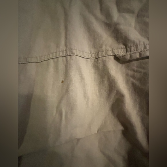 Levis Sherpa Canvas Denim Jacket Mens Large Beige Trucker Snap Button - Picture 9 of 9